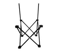 Camping Folding Chair Leg Holder, Garden Furniture Replacement, Practical Metal Beach Chair Leg Stand for Hiking Home, L Black
