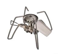 Camping Folding Gas Stove with Carry Bag, Precise Flame Control Valve and Foldable Design for Easy Outdoor Use (silver)