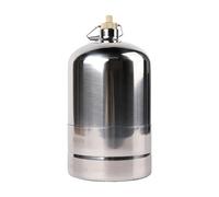 Camping Gas Fuel Canister Empty Refillable for Gas BBQ Outdoor Cooking Silver 1.5L