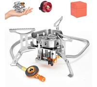 Camping Gas Stove 6850W, Portable Outdoor Camping Furnace, Folding Wild Camp Gas Burner, Backpacking Stove Suitable for Hiking, Camping, Trekking and Picnic