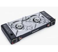 Camping Gas Stove Strong and Durable 2-Burner Stove - Cooktop Multiple Protection Portable Gas Range for Outdoor BBQ Grill Camping - Intake Grill Aluminium Alloy