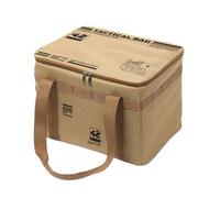 Camping Gear Bag, 42L Camp Kitchen Box, 18.9x12.99x10.63 Inch Large Organization Container with Sturdy Handles, Foldable Waterproof Design, Portable Gym Bag, Lav, khaki, Consulte la descripción, See