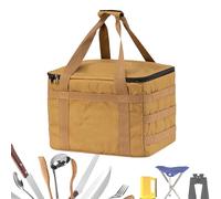 Camping Gear Bag | Camping Storage Box | Heavy-Duty Waterproof Container 20L Cube Organizer for Hiking Dorm Travel Moving Boat Kayak