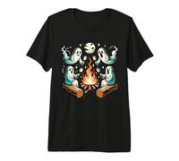 Camping Ghosts Campfire Marshmallow Premium T-Shirt