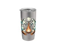 Camping Ghosts Campfire Marshmallow Stainless Steel Insulated Tumbler
