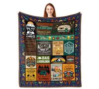 Camping Gifts, Camping Gifts for Men, Gifts for Camper, Camper Gifts, Camping Decoration, Motorhome Gift, Camping Gadgets Motorhome, Caravan Accessories Indoor, Camping Blanket 200 x 150 cm