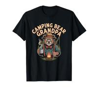 Camping Grandpa Who Acts Like Bear Woods Grizzly Friendly T-Shirt