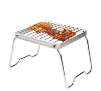 Camping Grill Grill,Folding Campfire Grill, Heavy Duty Portable Camping Grill, Stainless Steel Folding Design Grill for Easy Cooking on a Campfire, Pour