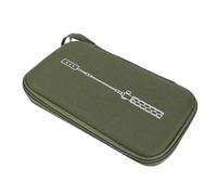 Camping Grill Tool Carry Case, Large Capacity EVA Storage Bag for BBQ Accessories with Fastening Strap, Lightweight Case for Outdoor Activities, Mesh Pocket for Air Pump