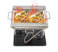 Camping Grills - Folding Outdoor Kitchen Equipment | Charcoal Grill for Camping, Hiking, Tailgating Party Kitchen in the Garden Backpacking, Picnic, Backyard