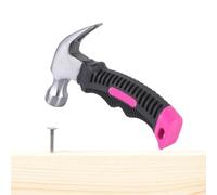 Camping Hammer - Forged Steel Claw Hammer Magnetic Nail Holder - Ergonomic Non-Slip Craftsman Hammer for Home Repairs Outdoor Camping Escape Hammer