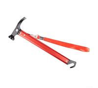 Camping Hammer, High Carbon Steel Head with Aluminum | Multi-Function Survival Tool with Tail Hook and Lanyard for Outdoor Hiking and for rescue Gear