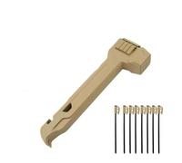 Camping Hammer with 8 Pegs,Tent Stake Driver,Puller & Bottle Opener with Storage Handle, Tent Stake Hammer for Camping Backpacking Setup and Survival Gear(Khaki)
