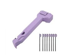 Camping Hammer with 8 Pegs,Tent Stake Driver,Puller & Bottle Opener with Storage Handle, Tent Stake Hammer for Camping Backpacking Setup and Survival Gear(Purple)
