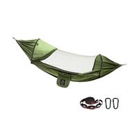 Camping Hammock, Lightweight, With Fly Net - Thickened Anti-rollover Swing Double Camping, Portable Hammock With Two Tree Straps, For Patio, Beach, Backpacking Hiking Travel Camping, Quick-open
