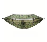 Camping Hammock With Mosquito Net and Rain Fly Outdoor Double Hammock Swinging Chair With Cover For Sleeping In Garden Lightweight Portable (Camouflage)