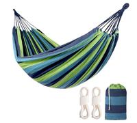 Camping Hammocks for Backyard Hanging Sturdy Garden Comfortable Fabric Hammock Indoor Tree Straps Up to 616lbs Weight Capacity with Travel Bag for Camping Portable Outdoor Patio (Cyan)