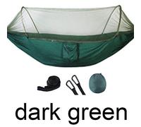 Camping Hammocks Hammock Tent Mosquito-Net Camping Hammock With Mosquito Net Portable Nylon Double Hammock With Tree Straps Carabiners And Storage Bag For Outdoor Travel-Dark Green