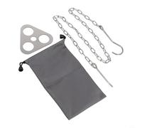 Camping Hanging Tripod Fire, Pot Rack Hanger BBQ Steel Rack Multifunction for Outdoor Cooking Portable for CAMP Fire Stand for Picnic Grill(Silver)