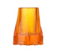 Camping Hiking Outdoor Tool Climb | Replacement Protector Cap Tip Walking Stick Cane(Transparent Red-25mm)