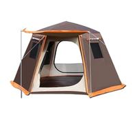 Camping Hiking Tent Pop Up Tent Beach Tent Sun Shelter Outdoor Camping Family Tent Easy Set Up For Hiking(Bruin,240 * 240 * 165cm)