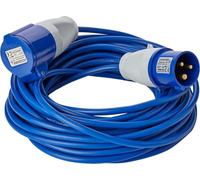 Camping Hook Up Extension Cable 14M Caravan Camping Electric Lead 16 Amp - Blue