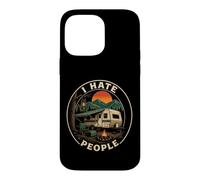 Camping I Hate People Funny Trailer Awning Badge Humor Case for iPhone 14 Pro Max