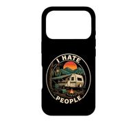 Camping I Hate People Funny Trailer Awning Badge Humor Case for iPhone 17 Pro