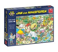 Jumbo Jan Van Haasteren Camping Im Wald 2000 Pieces Puzzle Multicolor