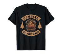 Camping in the Wild Campgrounds Glamping Backpacking Camping T-Shirt