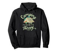 Camping Is My Favorite Therapy Tent Campers Pullover Hoodie