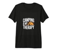Camping is My Therapy Tent Outdoor Camping Life Premium T-Shirt