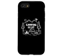 Camping Is So Lit - UFO Alien Abduction Funny Camping Case for iPhone SE (2020) / 7/8