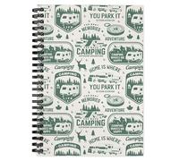 Camping Journal & RV Travel Logbook, Camper Green: Campsite Caravan Holiday Record & Adventure Travel Notebook