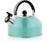 Camping Kettle, 2 Liter Stainless Steel, with Ergonomic Handle Kettles, Hemispherical Kettle, Universal for Induction Cooker(Blue1)