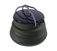 Camping Kettle | Camp Kettles for Boiling Water,1.5L Open Fire Boiling Water Cookware Tool for Hiking Backpacking Outdoor Picnic Kitchen Apartment