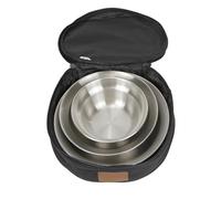 Camping Kitchen Organizer - Waterproof Cookware Storage Bag Compact Round Portable Bag for Cookware | Perfect Dinner Accessory for Outdoor Picnics, Hiking, Backpacking