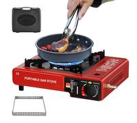 Camping Kitchen Stove, Portable Stove - 2 in 1 Compact Burner Survival Equipment for Picnic Tanks Outdoor Adventures Outdoor Lampat Sulta Portable Por