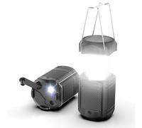 Camping Lantern 5000mAh Capicity Rechargeable Solar Camping Lights with Hand Crank LED Flashlight Telescopic Portable for Outdoor and Tent Emergencies (201) [Energy Class A++]