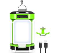 Camping Lantern, BICKON 60 LEDs Ultra Bright & 25H Battery Life Camping Lights Rechargeable, 5 Lighting Modes 15%~100% Brightness Adjustable Tent Lights for Camping, Emergency, Fishing, Garden, Hiking