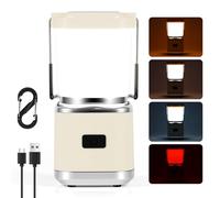 Camping Lantern Rechargeable, Camping Light with 4 Modes & Stepless Dimmable LED, USB-C 2000mAh Camping Lamp, Portable Camping Accessories & Camping Essentials for Hiking Tent Campervan Emergencies