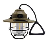 Camping Lantern, Rechargeable Led, Stepless Dimming With 3 Color Temperatures, Portable Outdoor Emergency Lamp, 80H Extended Runtime, Vintage Khaki For Hiking, Home Decor