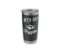 Camping Let's Get Poppin' Pop Up Camper Stainless Steel Insulated Tumbler