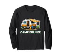 Camping Life RV Camper Campfire Adventure Long Sleeve T-Shirt