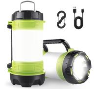 Camping Light Rechargeable, Camping Lantern LED Lantern Torch 6 Light Modes Waterproof Power Bank, Protable Camp Tent Lamp for Indoor Outdoor Emergency Power Outages Hiking Hurricane Fishing