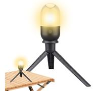 Camping Light, Rechargeable LED Lantern, Adjustable Brightness, Waterproof Compact Flashlight, Cordless with Stand, Small Portable Lamp for Tent, Outdoor, Hiking, Crisis Use