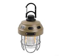 Camping Lights for Outdoor Adventures Retro Chandelier Design with Adjustable Brightness and Long Battery Life (Brown)