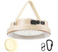 Camping Lights for Tent - Solar Camping Lantern Rechargeable, 5200mAh Ultra Bright LED Tent Light with 4 Modes Magnetic, IPX5 Waterproof Portable Outdoor Camping Lamp for Hiking Fishing Emergency Home