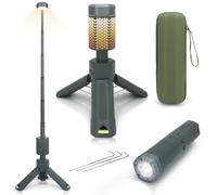 Camping Lights,Telescopic Camping Lantern with Storage Bag,10500mAh Rechargeable Outdoor Adventure Emergency Light,Waterproof LED Work Lights with Magnetic (Gray)