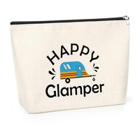 Camping Lovers Gifts Cosmetic Bag Camping Gift for Camper Camping Gifts for Women Makeup Bag Camping Themed Gifts for Friend Sister Daughter Christmas Graduation Gifts Vacation Camping Gifts